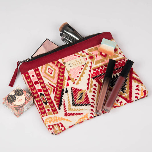 Fabric zipper pouch