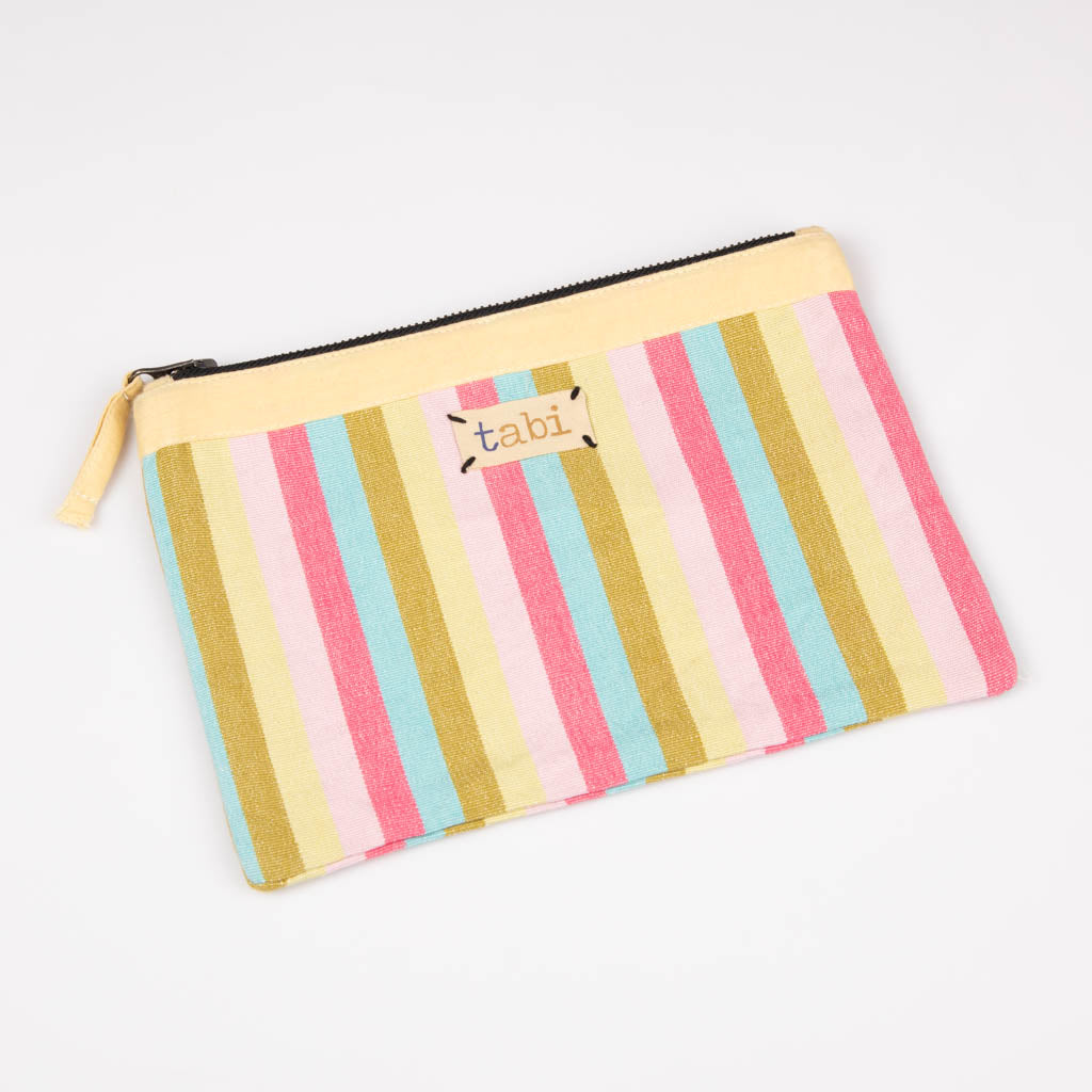 Fabric zipper pouch