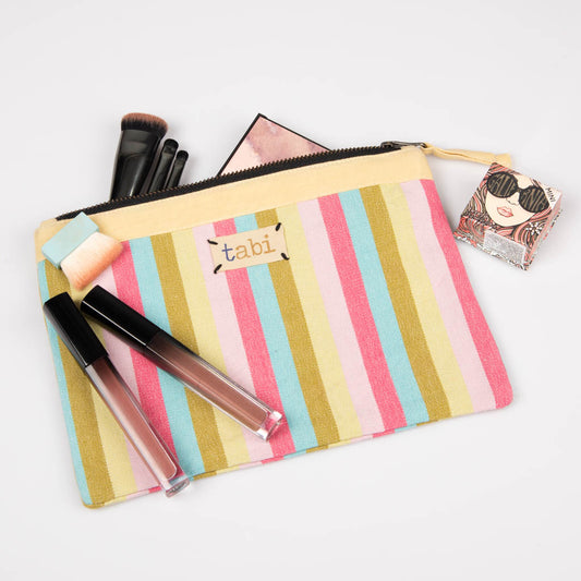 Fabric zipper pouch