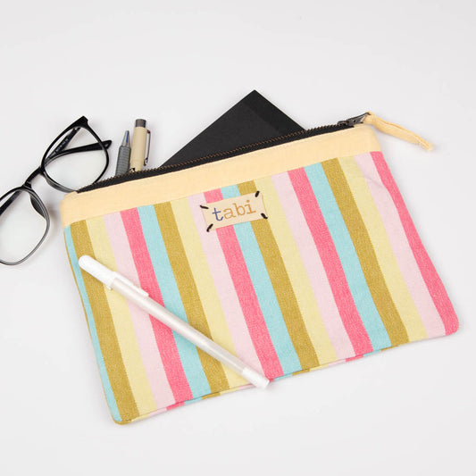 Fabric zipper pouch