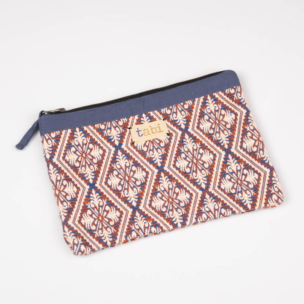 Fabric zipper pouch