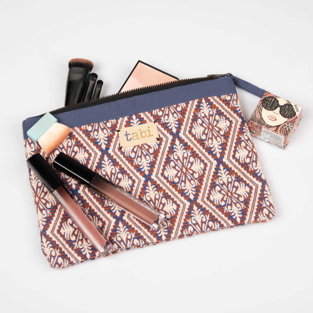 Fabric zipper pouch