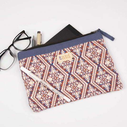 Fabric zipper pouch