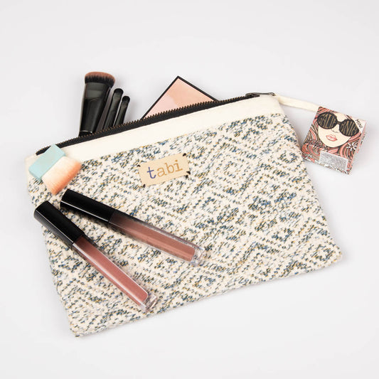 Fabric zipper pouch