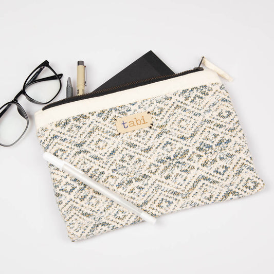 Fabric zipper pouch