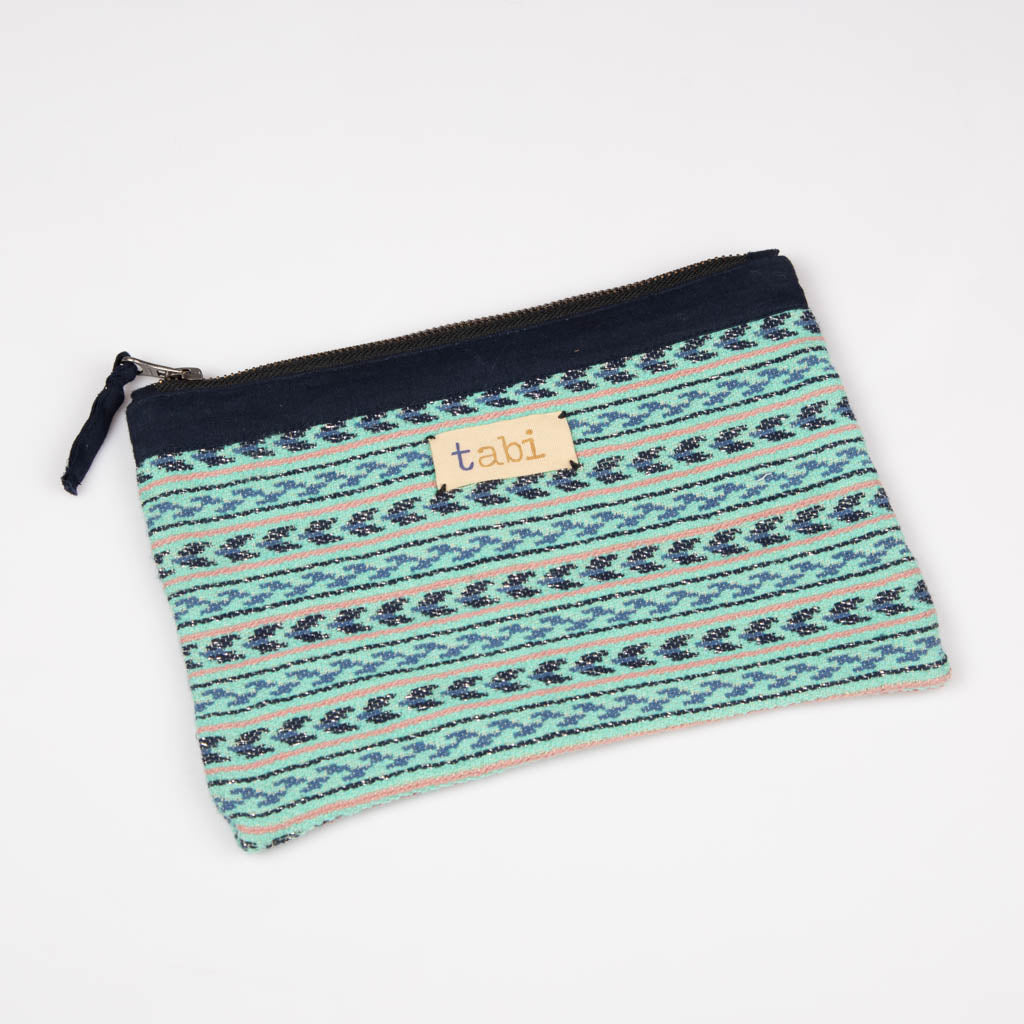 Fabric zipper pouch