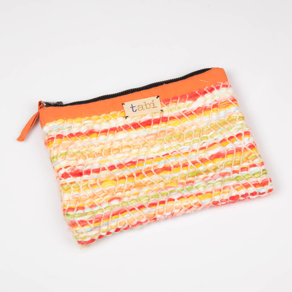 Fabric zipper pouch