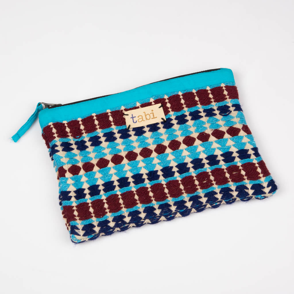 Fabric zipper pouch