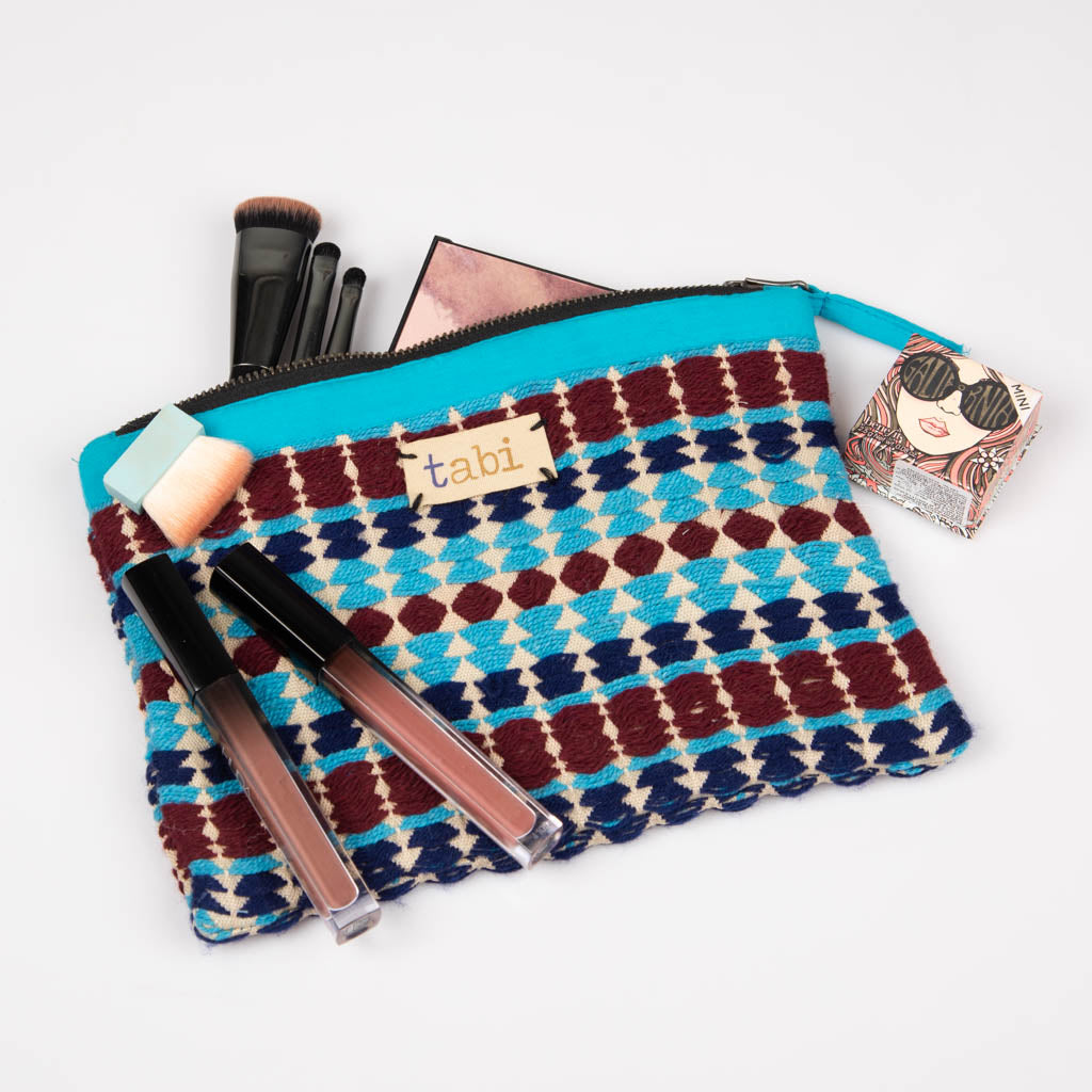 Fabric zipper pouch