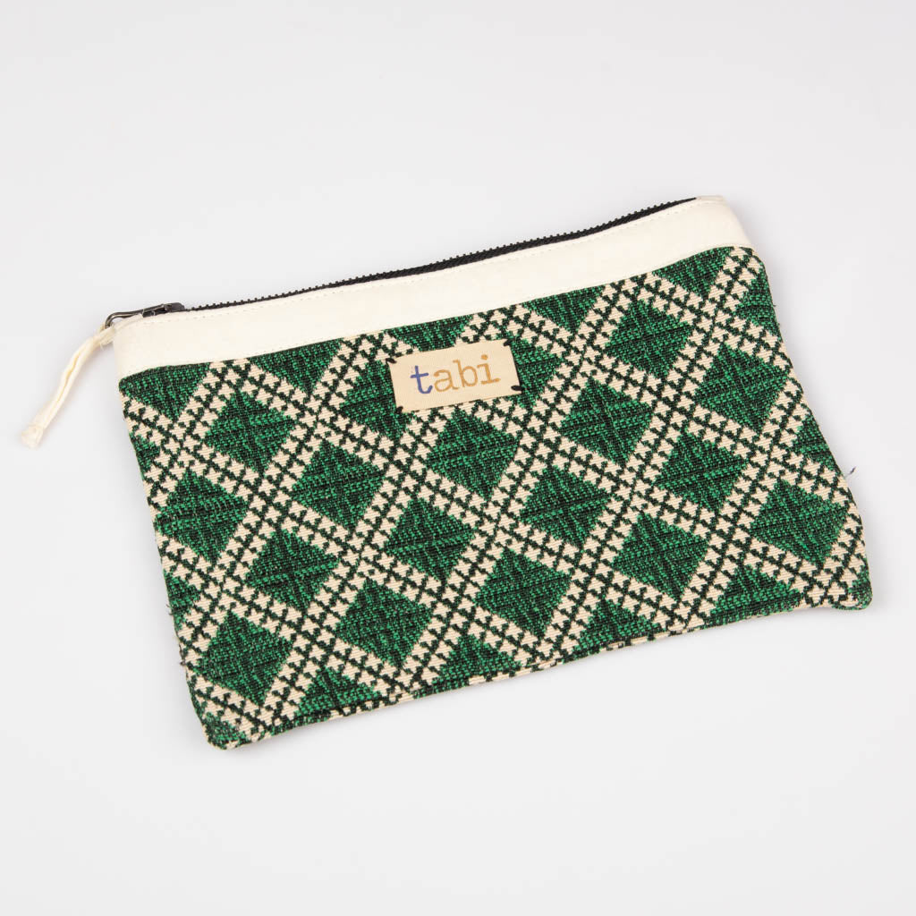 Fabric zipper pouch