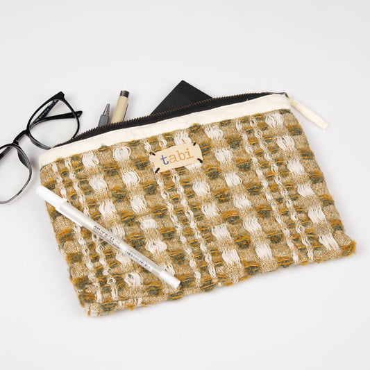 Fabric zipper pouch