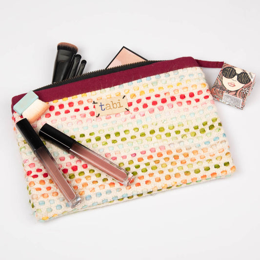 Fabric zipper pouch