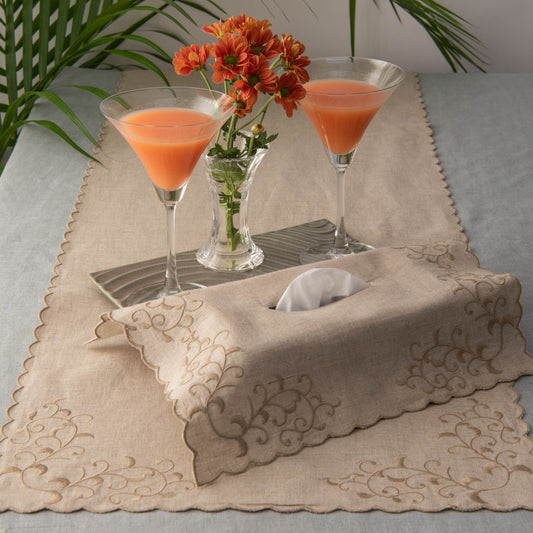 Henley Linen Napkin Box Cover Natural